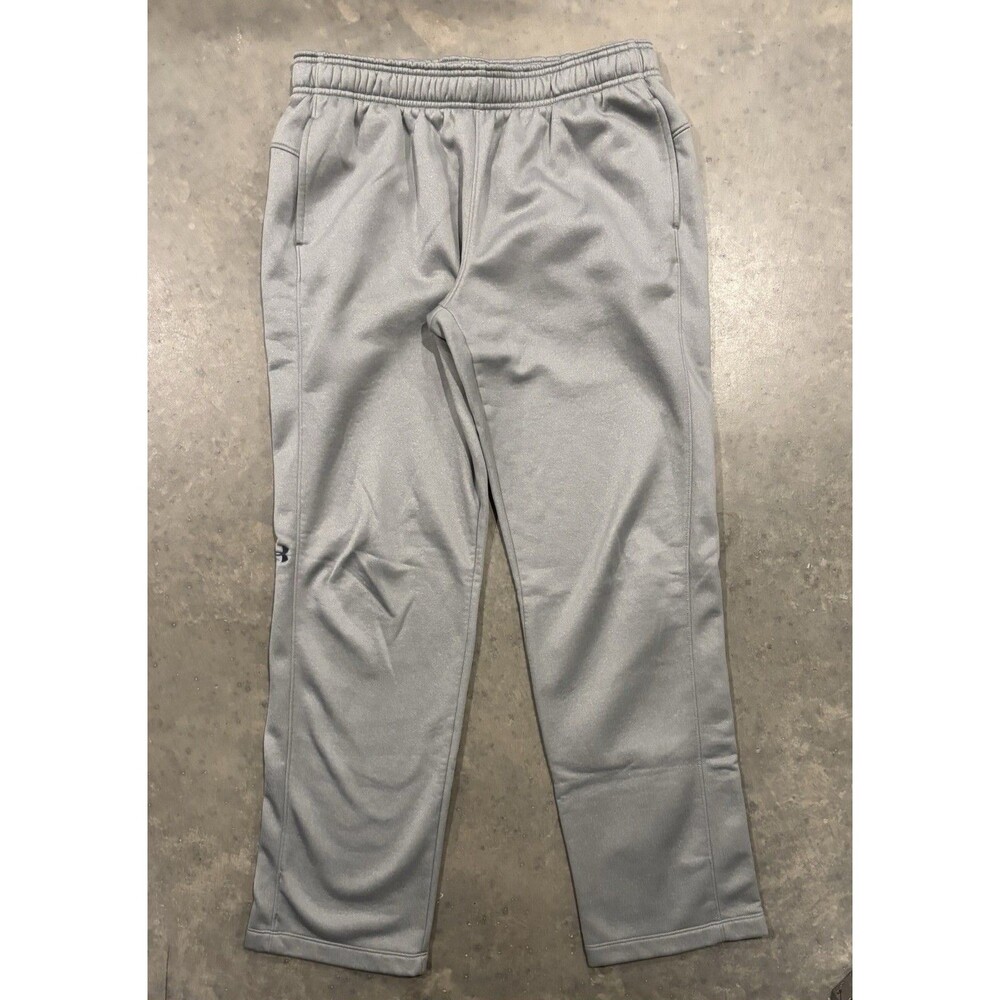 Under Armour Sweatpants Men Large Tall Gray ColdGear Heavyweight Fleece Athletic